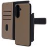 Mobiparts Samsung Galaxy A57 Hülle Echtes Leder Abnehmbare 2in1 Klapphülle Geldbörse - Taupe