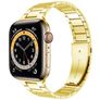 Mobigear Lissabon Edelstahl Apple Watch Armband Faltschließe - 49/46/45/44 mm - Gold