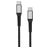 Mobiparts Woven Cable USB-C auf USB-C Kabel 1,5 m - Schwarz
