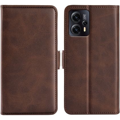 Mobigear Slim Magnet Motorola Moto E13 Klapphülle Portemonnaie - Braun