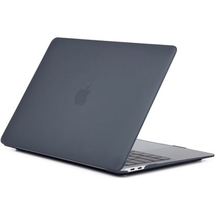 Mobigear Matte MacBook Air 13 Zoll (2018-2020) Hardcase Hülle MacBook Case - Schwarz - Model A1932 / A2179 / A2337