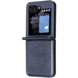 Mobigear Butterfly Samsung Galaxy Z Flip 6 Hülle Backcover - Blau