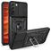 Mobigear Armor Ring Cam Slide Samsung Galaxy S22 Hardcase Backcover Shockproof mit Ringhalter und Kamera-Slider - Schwarz