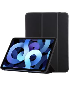 Mobigear Tri-Fold Gel iPad Air 4 (2020) Hülle TPU,Kunstleder Klapphülle - Schwarz