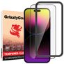 GrizzlyCoat Easy Fit iPhone 14 Pro Max Panzerglas Gehärtetes Glas Displayschutz - Hüllenfreundlich + Applikator