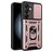 Mobigear Armor Ring Cam Slide Samsung Galaxy S24 FE Hardcase Backcover Shockproof mit Ringhalter und Kamera-Slider - Roségold