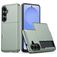 Mobigear Card Samsung Galaxy S26 Plus Hülle Hardcase Backcover Stoßfest mit Kartenhalter - Dunkelgrün