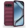 Mobigear Bumpy Google Pixel 10 Pro Hülle Flexibles TPU Backcover - Wine Red