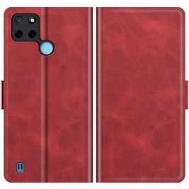 Mobigear Slim Magnet Realme C21Y Hülle Klapphülle Geldbörse - Rot