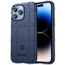 Mobigear Rugged Shield iPhone 14 Pro Max Hülle Flexibles TPU Backcover Stoßfest - Blau