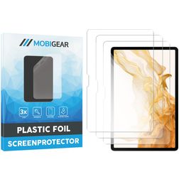 Mobigear Samsung Galaxy Tab S8 Displayschutz Schutzfolie - Hüllenfreundlich (3er Pack)