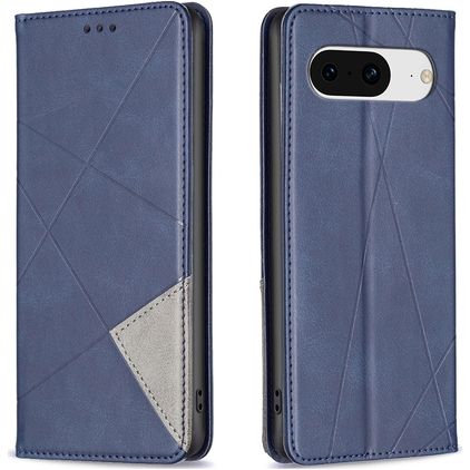 Mobigear Rhombus Slim Google Pixel 8 Klapphülle - Blau