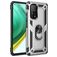 Mobigear Armor Ring Xiaomi Mi 10T Pro Hülle Hardcase Backcover Stoßfest mit Ringhalter - Silber