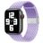 Mobigear Braided Nylon Apple Watch Armband Klappschließe - 42/41/40/38 mm - Lavendel