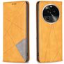 Mobigear Rhombus Slim OPPO Find X6 Pro Hülle Klapphülle - Cognac