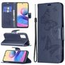 Mobigear Butterfly POCO M3 Pro Hülle Klapphülle Geldbörse - Blau