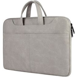 Mobigear Sand Laptop Aktentasche 15 - 16 Zoll Laptoptasche + Handgriff - Grau