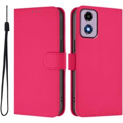Mobigear Urban Wallet Motorola Moto E14 Hülle Klapphülle Geldbörse - Rose Red
