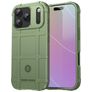 Mobigear Rugged Shield iPhone 18 Pro Hülle Flexibles TPU Backcover Stoßfest - Grün