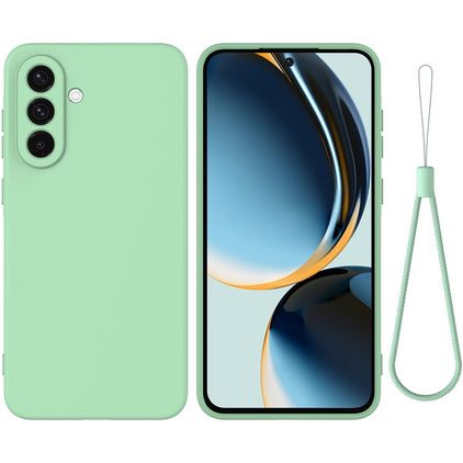 Mobigear Rubber Touch Samsung Galaxy A57 Silikon Hülle Backcover - Grün