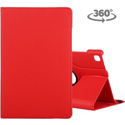 Mobigear DuoStand Samsung Galaxy Tab A7 (2020) Hülle Drehbare Klapphülle - Rot