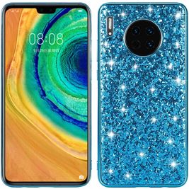 Mobigear Glitter Huawei Mate 30 Hülle Hardcase Backcover - Blau
