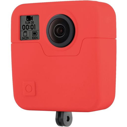 Mobigear Classic GoPro Fusion Hülle Flexibles Silikon - Rot