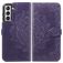 Mobigear Mandala Samsung Galaxy S21 FE Hülle Klapphülle Geldbörse - Lila