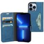 Mobiparts Classic Wallet iPhone 13 Pro Hülle Klapphülle Geldbörse - Steel Blue