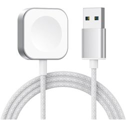 Mobigear USB-A Magnetic Ladegerät Apple Watch 1 Meter 3W 0.6A - Silber