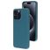 Mobiparts iPhone 15 Pro Max Silikon Hülle Backcover - Blueberry Blue