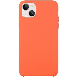 Mobigear Rubber Touch iPhone 15 Plus Silikon Hülle Backcover - Orange