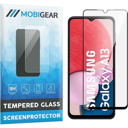 Mobigear Premium Samsung Galaxy A13 4G Panzerglas Gehärtetes Glas Displayschutz - Hüllenfreundlich - Schwarz