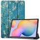 Mobigear Tri-Fold Samsung Galaxy Tab S6 Lite Hülle Klapphülle - Mandelblüten