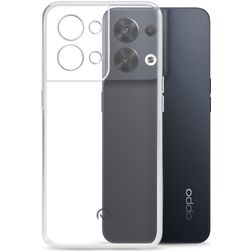 Mobilize Gelly Durchsichtig OPPO Reno 8 Pro Hülle Flexibles TPU Backcover - Transparent