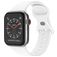 Mobigear Sport Dual Silikon Apple Watch Armband Drückerschließe - 42/41/40/38 mm - Weiß