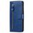 Mobigear Zipper Xiaomi Redmi Note 9 Hülle Klapphülle Geldbörse - Blau