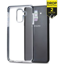 Mobilize Shatterproof Samsung Galaxy A6 Plus (2018) Hülle Hardcase Backcover Stoßfest - Transparent / Schwarz