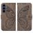 Mobigear Butterfly Samsung Galaxy S26 FE Hülle Klapphülle Geldbörse - Grau