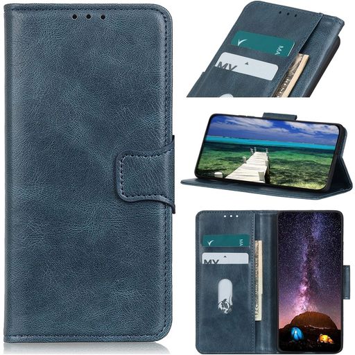 Mobigear Classy Google Pixel 7 Hülle Klapphülle Geldbörse - Blau