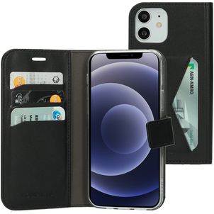 Mobiparts Classic Wallet iPhone 12 Pro Hülle Klapphülle Geldbörse - Schwarz