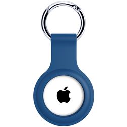Xccess Keychain Apple AirTag Hülle Flexibles Silikon Schlüsselanhänger - Blau