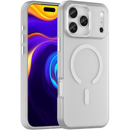Mobigear Shockproof iPhone 17 Pro Max MagSafe Hülle Hardcase Backcover - Weiß