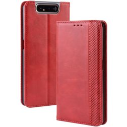 Mobigear Sensation Samsung Galaxy A80 Hülle Klapphülle Geldbörse - Rot