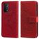 Mobigear Flowers OPPO A74 5G Hülle Klapphülle Geldbörse - Rot