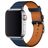Mobigear Torino Leder Apple Watch Armband Dornschließe - 49/46/45/44 mm - Dunkelblau