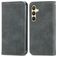 Mobigear Retro Slim Samsung Galaxy S25 Plus Hülle Klapphülle Geldbörse - Grau