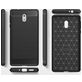 Mobigear Brushed Slim Nokia 3 Hülle Flexibles TPU Backcover - Blau