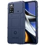 Mobigear Rugged Shield POCO X4 Pro 5G Hülle Flexibles TPU Backcover Stoßfest - Blau
