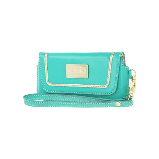 Valenta Dress Chic Echtes Leder Hülle Clutch - XXL - Türkis